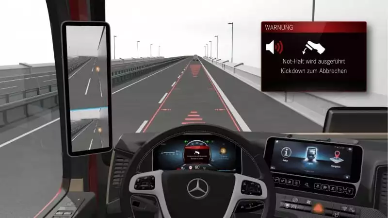 Mercedes-Lkw Sicherheitssysteme