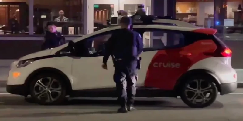Sein autonomes Taxi wurde von der Polizei in San Francisco angehalten.